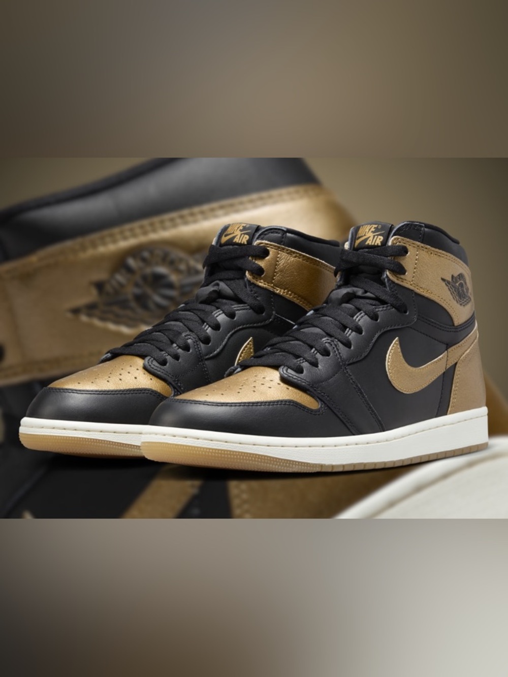 🆕 Nike Air Jordan 1 Retro High OG Black Gold Men’s Size 15 NIB 🔥 HOT DEAL - Picture 8 of 8